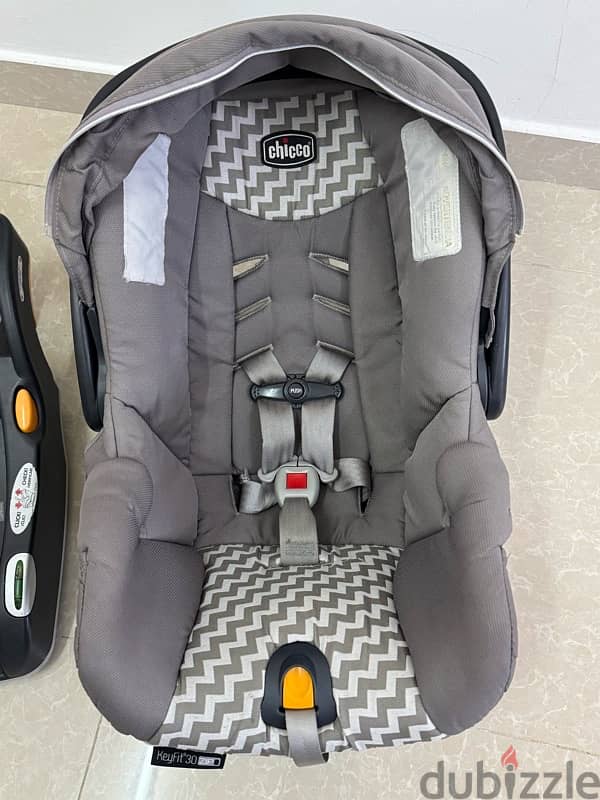 Chicco ബ്രാവോ stroller and KeyFit30 car seat for sale - Rumais, Barka 6