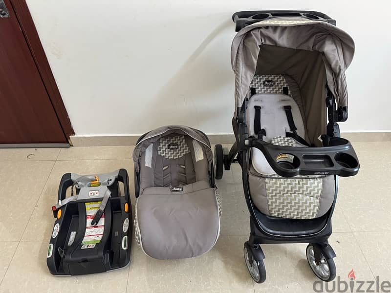 Chicco ബ്രാവോ stroller and KeyFit30 car seat for sale - Rumais, Barka 8