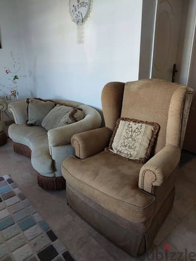 clean sofa 4 parts / مجلس نضيف 4 قطع