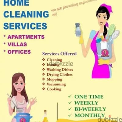 female house cleaning service available,part time work,per hour 3 rial