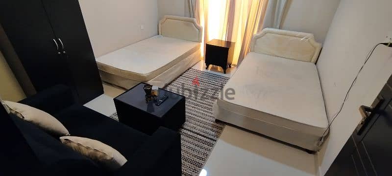 Single beds for rentمساحة سرير فردي، غرف وشقق مفروشة بالكامل للإيجار 1