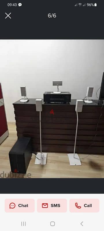 Bose double cube speakers with stands 1