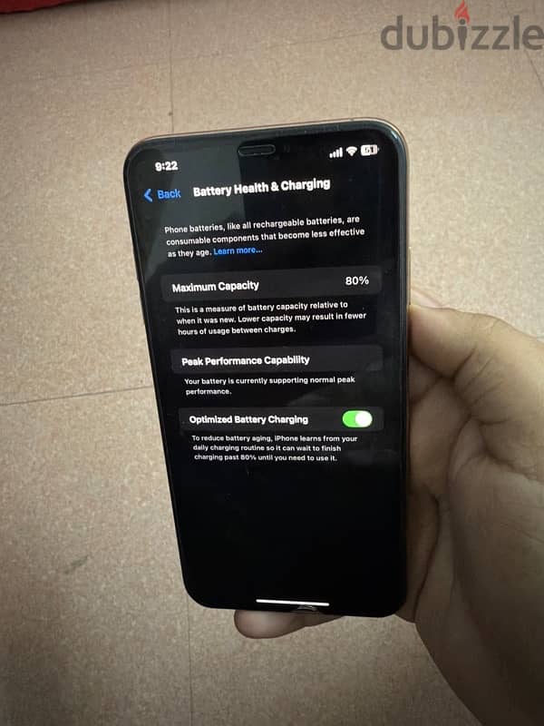 iPhone XS Max 80% battery health 2