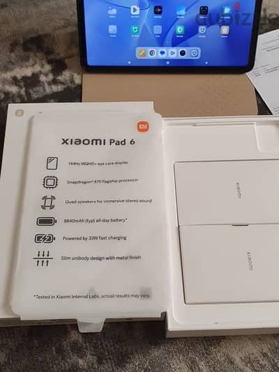 Xioami Pad 6 8gb 256gb with box and warranty