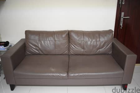 Used Sofa(3+1+1), Used Centre Table & Plastic Round Table for Sale You