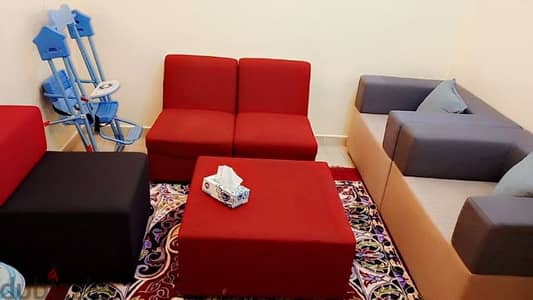 Sofa and center Table