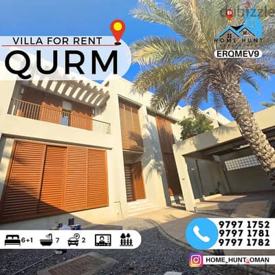 AL QURUM | GREAT QUALITY 6+1 BR MODERN COMPLEX VILLA FOR RENT