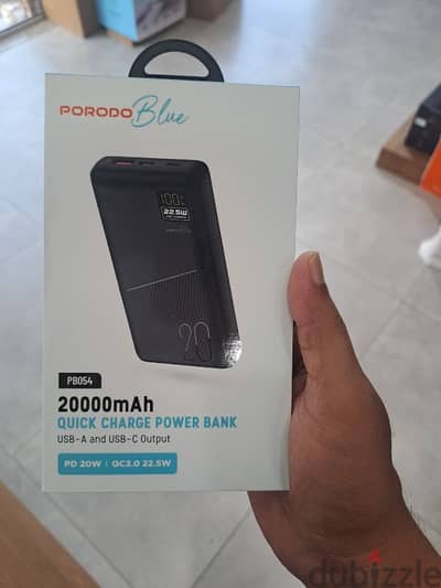 porodo blue 20000mAh power bank