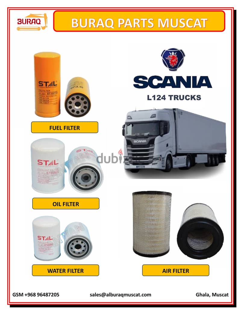 FILTERS FOR TRUCKS AND EXCAVATORS مرشحات للشاحنات والحفارات 13