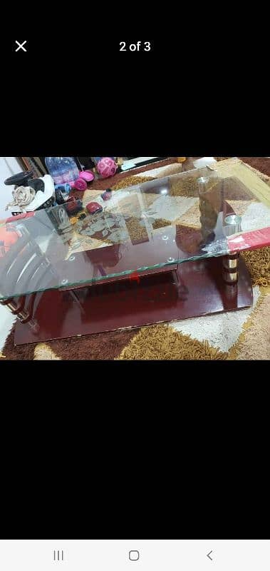 urgent sale glass table 2