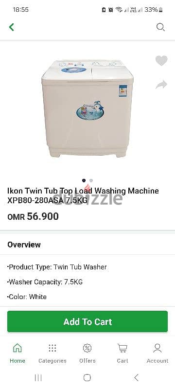 IKON washing machine for sale in good condition