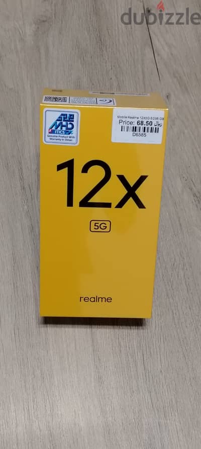 Realme 12x 5G Smartphone 6GB RAM 128GB Storage