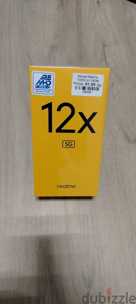 Realme 12x 5G Smartphone 6GB RAM 128GB Storage 3