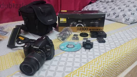 nikon d3100 with complete accessories