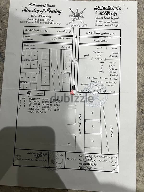 أرض للبيع في الهرم بركاء 0