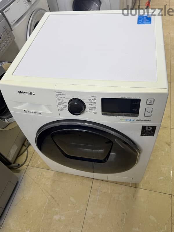 samsung 8/6kg washing machine for sale in good condition 0