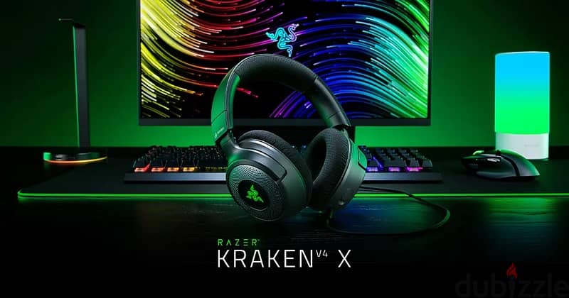 Razer Kraken V4 X  RGB Gaming Headset Unused Perfect Condition 2