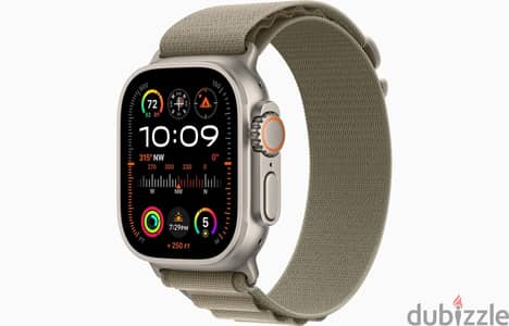 APPLE WATCH ULTRA 2 49MM GPS + CELLULAR TITANIUM CASE WITH OLIVE ALPIN