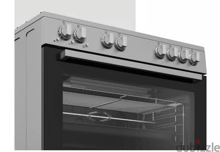 Beko 5 Burner Cooking Range, 90x60 cm, Stainless steel, GG15123GXNS