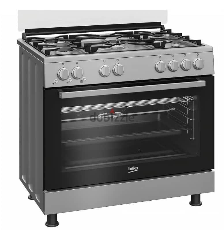 Beko 5 Burner Cooking Range, 90x60 cm, Stainless steel, GG15123GXNS 2