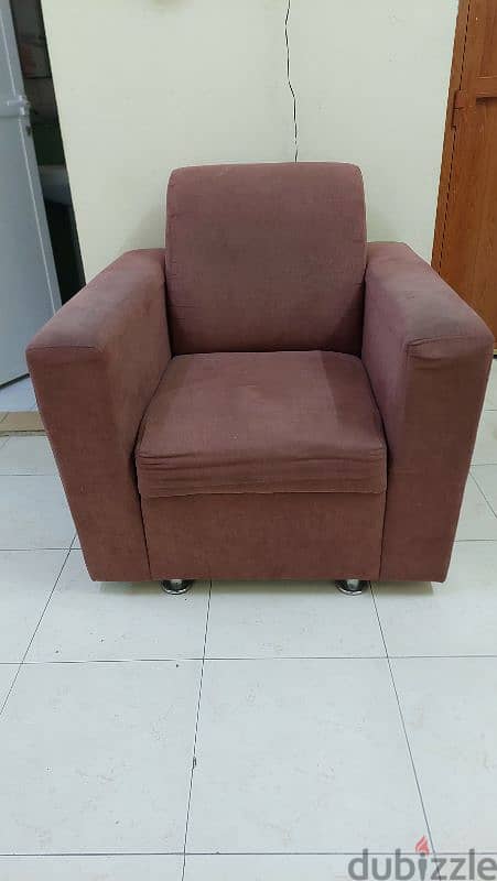 For sale, 3 seater Sofa and 1 seater, Metal coat with Bed,) 1