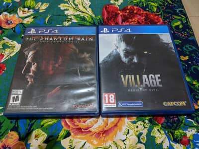 PS4/PS5 Games for sale. (Resident Evil: Village & MGS: Phantom Pain)