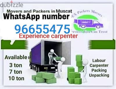 Movers and packers all Muscat oman and Dubai to Muscat oman