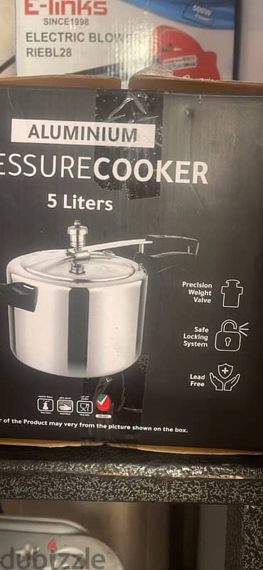 brand new packed aluminium pressure cooker 5 litres