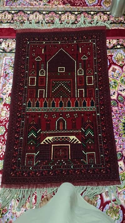 Handmade Afghan Carpet – 78x128 cm – Authentic & High-Quality