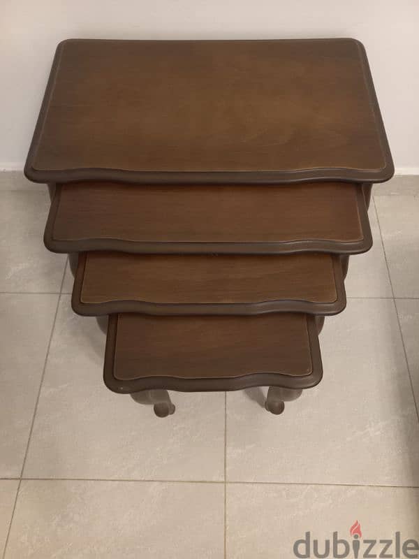 4 tables set in excellent condition like new for sale 0