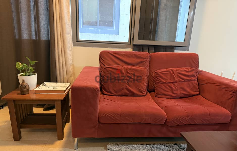 Used 6-Seater Sofa Set with 2 Side Tables & Coffee Table. 1