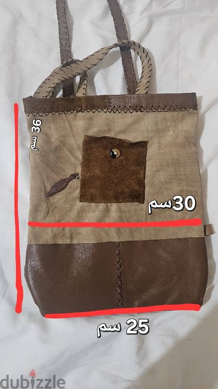 Genuine leather bag hand-stitching 0