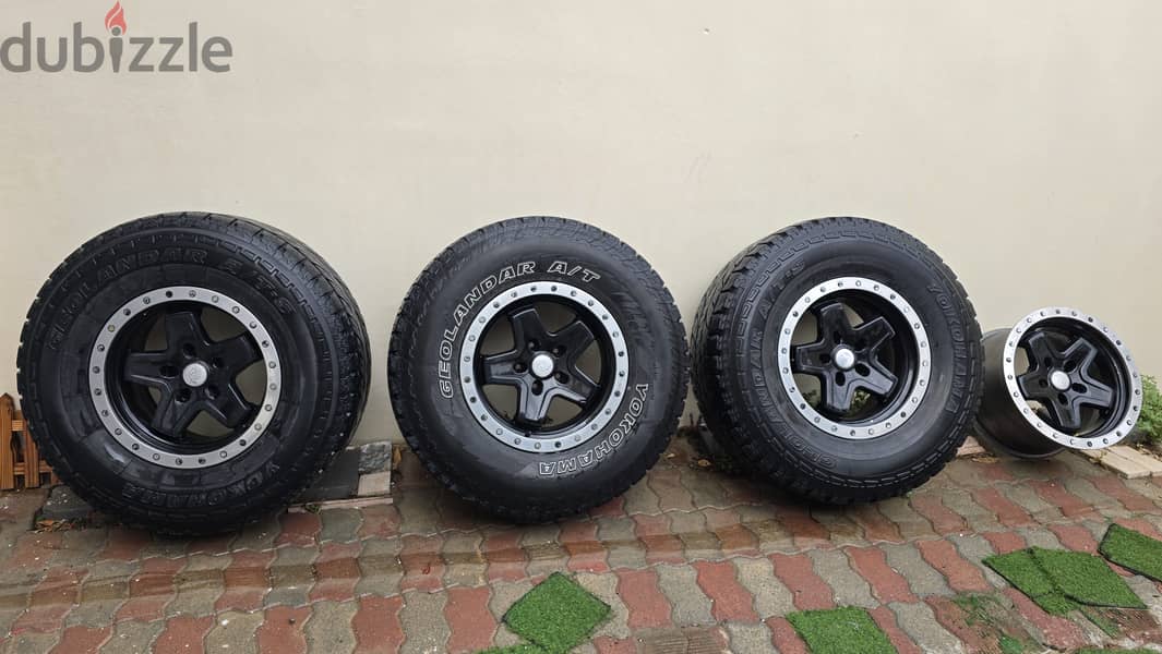 **٤ جنوط AEV لسيارة جيب**  (4 no AEV rims for jeep) 2