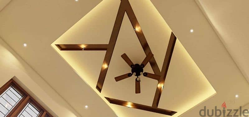 Gypsum Paint And Ceiling Work. 1