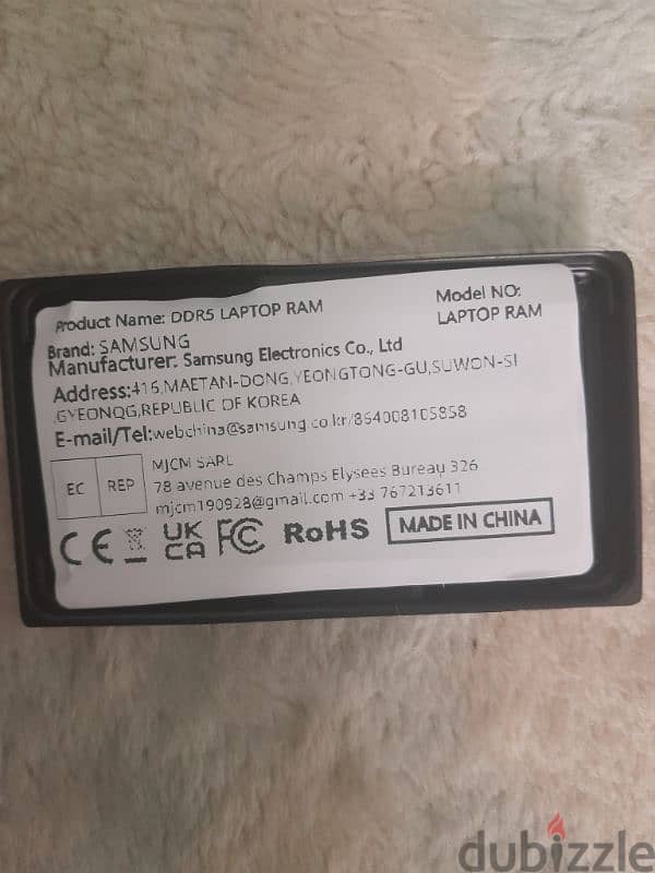 New 8GB DDR5 5600 Laptop RAM Samsung 1