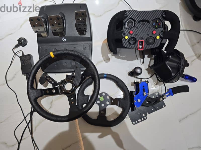 Logitech G923 + shifter + GT3 WHEEL + 13" DRIFTING WHEEL + handbrake 8