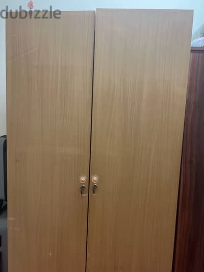 Single Bed with Matress and Cupboard