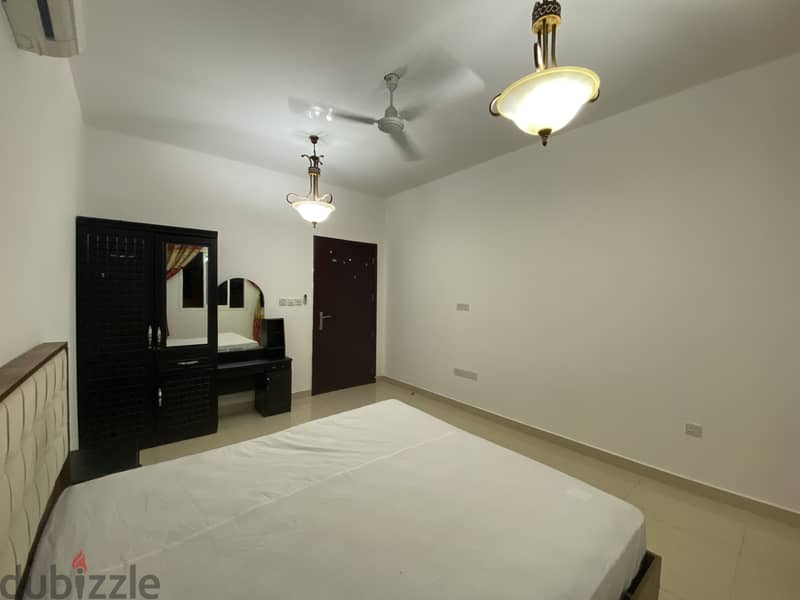 Fully Furnished spacious room with private bathroom in Al Ghubrah 3