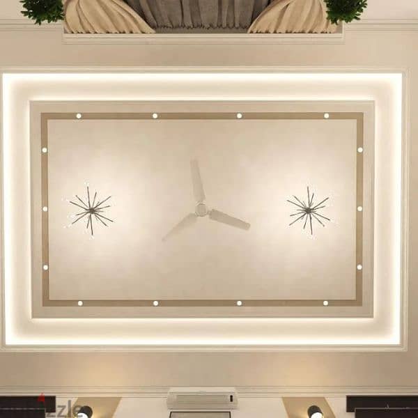 gypsum ceiling gypsum partition decor molding False ceiling marbal 0