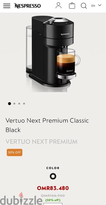 Nespresso Vertuo coffee machine for sale 1