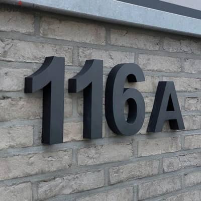 3D House Number , Water & Heat proof