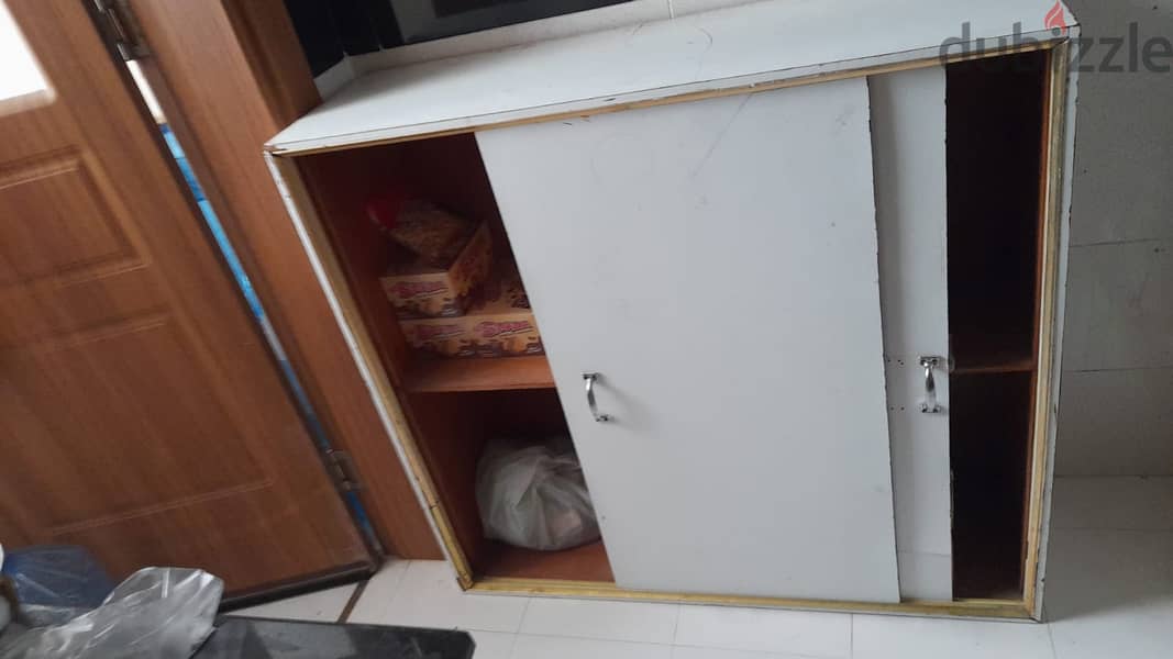 Storage wooden cupboard and wooden computer table 1