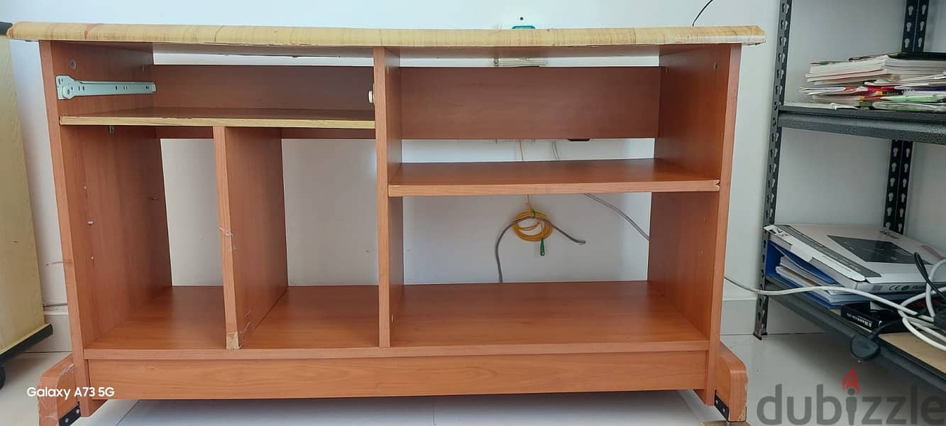 Storage wooden cupboard and wooden computer table 2