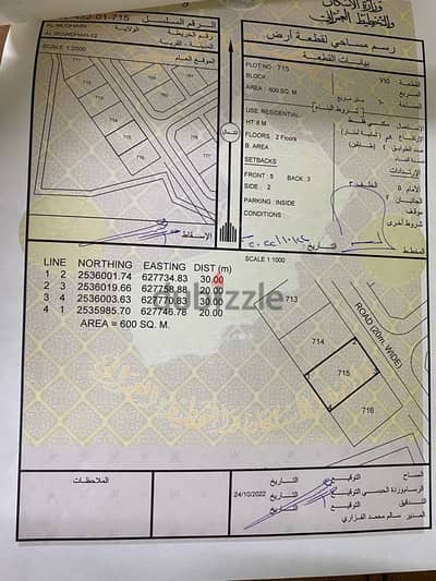 ارض سكنية للبيع في الروضة المضيبي مربع 12