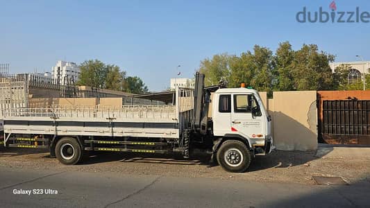 نقل شاحنة هياب کرین مع راللإيجار Hiab Truck With Crane Winch for Rent