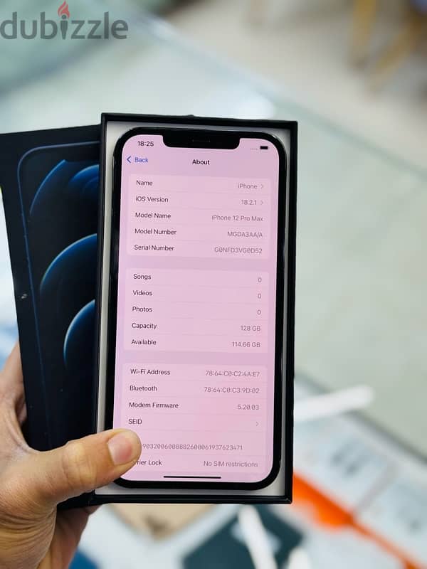iphone 12 pro max 128GB battery 92% amazing condition best price 1