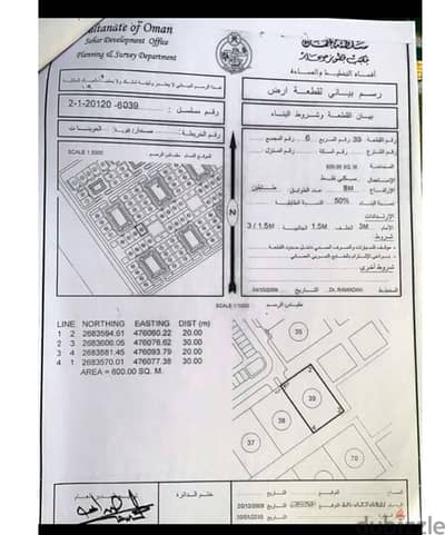 ارض للبيع صحار العوينات 6