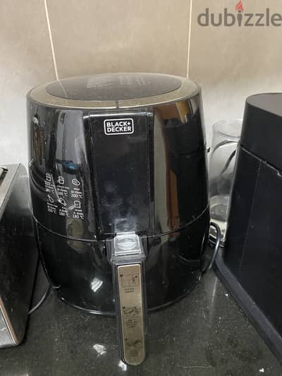 Toaster, microwave and air fryer