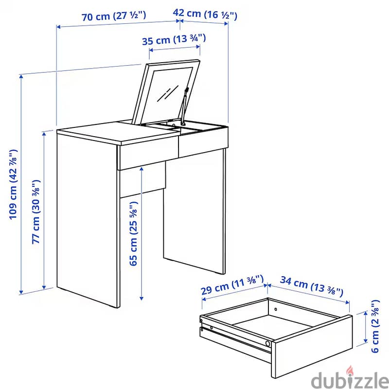 IKEA Wardrobe,Dressing table, Maple Leaf Dining Table for Sale 7