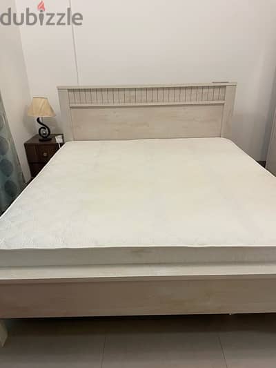 Bed set with cabinet and dresser - OMR 100